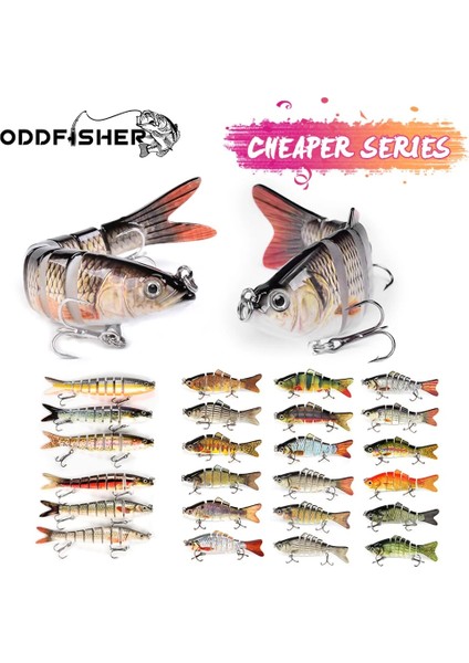 D6A-04 Stili Çok Eklemli Swimbait Için Balık Yemleri Egement Wobblers Pike Tackle Bass Trout Crankbait (Yurt Dışından)