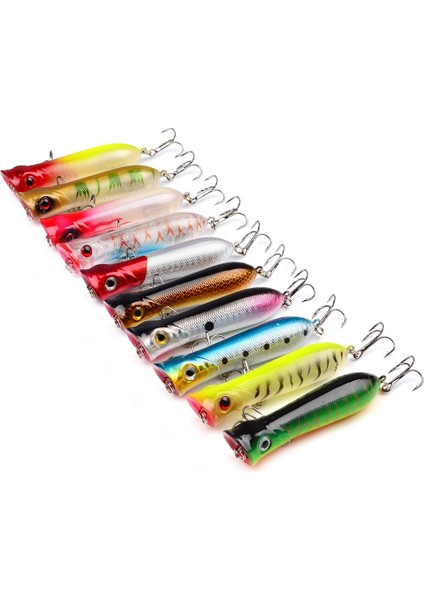 No.7 Tarzı Opper Wobbler Balıkçılık Cazibesi 6 # Kancalı 8.5CM11.5G Yüzen Krank Yemi Yapay Yem Poper Pesca Sazan Turna Takımı (Yurt Dışından) fiyatları
