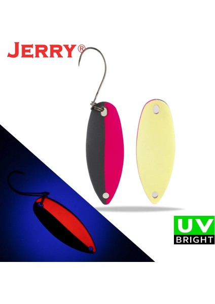 Pembe Tarzı Yay Burcu 3.5g Jerry Dere ve Alan Alabalık Kaşıkları Küçük Hafif Ers Yüksek Li Balıkçılık Cezbeder Tek Kancalar Sert Lures (Yurt Dışından)
