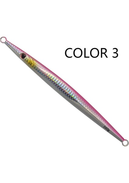 Renk 3 Tarzı 60G Balleog 80G 160G 200GGG Derin Deniz Metal Jig Jig Balıkçılık Balık Cazibesi Jigbait Kaşık Yemler (Yurt Dışından)