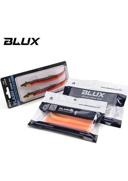 Size.xl Clr.h Kuyruk Stili Blux Flash Kum Yılan Balığı 10CM.5CM Yumuşak Balıkçılık Cazibesi Kuyruk Jig Kafa Minnow Yapay Yem Tuzlu Su Levrek Swimbait Takımı Dişli (Yurt Dışından) fırsatları