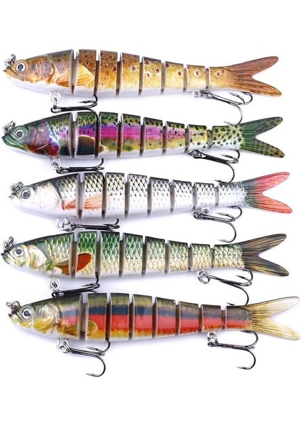 G Tarzı 13.7cm 27G Batan Wobblers 8 Segment Balıkçılık Lures Çok Eklemli Swimbait Sert Yem Olta Takımı Bas Isca Crankbait (Yurt Dışından) fiyatları