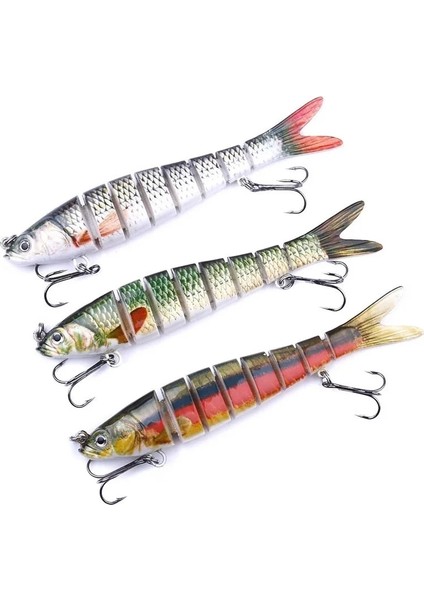 G Tarzı 13.7cm 27G Batan Wobblers 8 Segment Balıkçılık Lures Çok Eklemli Swimbait Sert Yem Olta Takımı Bas Isca Crankbait (Yurt Dışından) modelleri