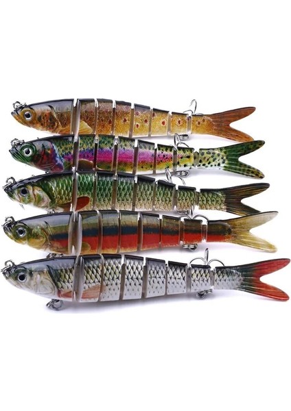 G Tarzı 13.7cm 27G Batan Wobblers 8 Segment Balıkçılık Lures Çok Eklemli Swimbait Sert Yem Olta Takımı Bas Isca Crankbait (Yurt Dışından) indirimleri