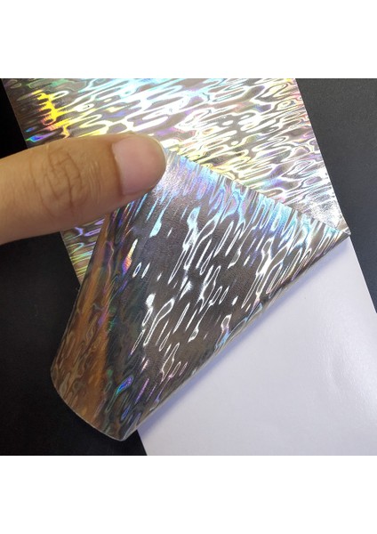 10 Adet 06 Tarzı 20X10CM M Gümüş Fale Su Geçirmez Lazer Yapışkanlı Yapışkan Film Dıy Balıkçılık Kaşığı Wobblers Balık Derisi Çıkartmalar (Yurt Dışından)