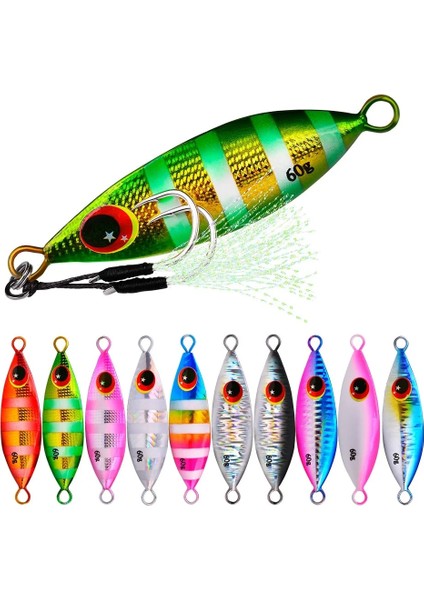 D Stili 20G Pvc Kart Kafası G Big Jig Balıkçılık Cazibesi Ağırlıkları Balıkçılık Jigleri Tuzlu Su Cazibeleri Metal Bass Jig Isca Yapay Sahte Balık Parıltı Holografik (Yurt Dışından) fırsatları