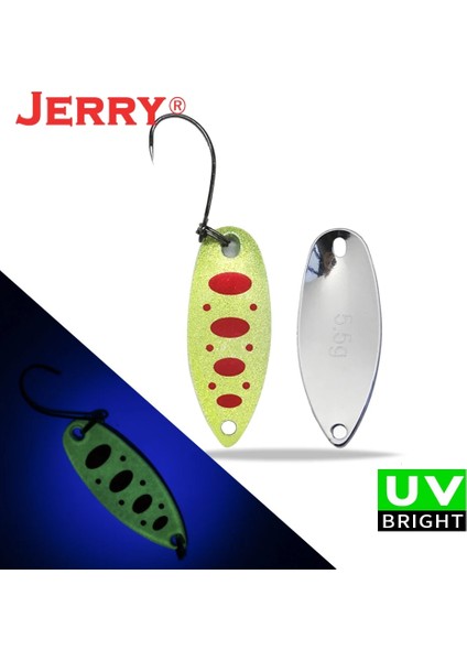 Altın Kırmızı Stil Yay Burcu 3.5g Jerry Dere ve Alan Alabalık Kaşıkları Küçük Hafif Ers Yüksek Li Balıkçılık Cezbeder Tek Kancalar Sert Lures (Yurt Dışından)