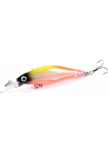 No.5 Tarzı Minnows Balıkçılık Cazibesi 8.5cm 6.3g Lazer Sert Yapay Yem Crankbait Bas Pike Wobbler 3D Gözler Jerkbait Sazan Olta Takımı (Yurt Dışından)