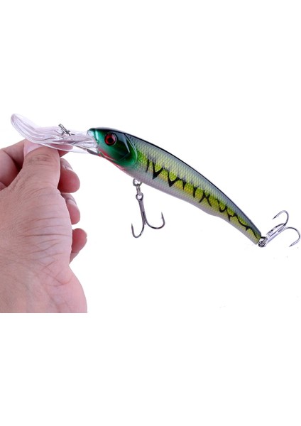 No.12 Tarzı Hengjia 16.5cm 28G Büyük Minnow Cazibesi Trolling Yem Yapay Wobblers Derin Dalış Deniz Balıkçılık Bass Pike Crankbaits (Yurt Dışından)