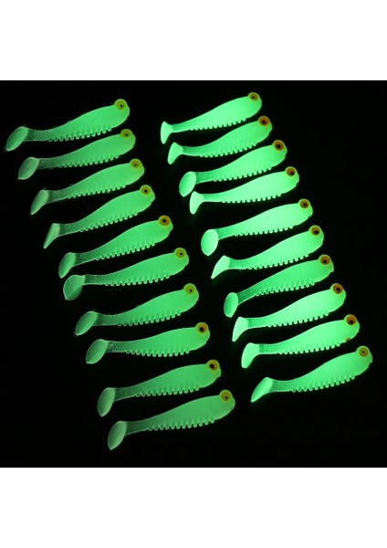 Koyu Yeşil Tarzı Işıltılı Yumuşak Balıkçılık Cazibesi 5cm Yapay Silikon Yem Kokusu ile 3D Gözler Tuz Küçük Balık Balıkçılık Cazibesi (Yurt Dışından) fiyatları