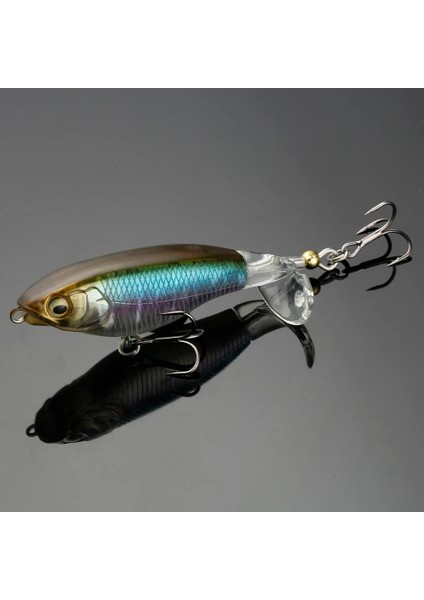 Bir Stil 85MM Johncoo Whopper Popper 5.8g 10.5g Topwater Balıkçılık Cazibesi Yapay Yem Sert Plopper Yumuşak Dönen Kuyruk Balıkçılık (Yurt Dışından)