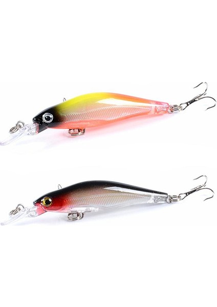 No.8 Stili Minnows Balıkçılık Cazibesi 8.5cm 6.3g Lazer Sert Yapay Yem Crankbait Bas Pike Wobbler 3D Gözler Jerkbait Sazan Olta Takımı (Yurt Dışından) fiyatları