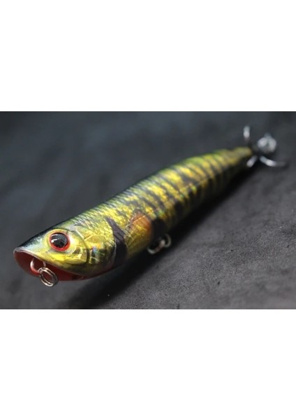 HW622X411 Stili Wlure 10CM 17G Uzun Döküm Topwater Popper Yürüyüş Cazibesi Yüzer Yem Kesme Bıçağı Tiz Kancalar Gerçekçi Balıkçılık Cazibesi HW622 (Yurt Dışından)