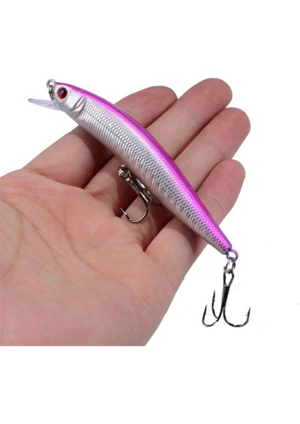 No.10 Tarzı G 10 cm Minnow Balıkçılık Lures Peche Bas Trolling Isca Yapay Sert Yem Crankbait Sazan Wobbler Olta Takımı Için (Yurt Dışından)