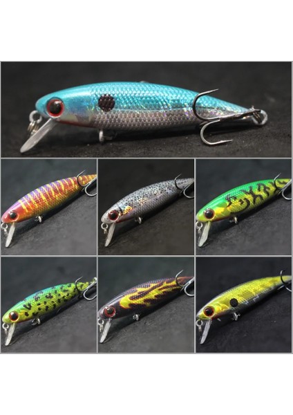 M639X82B Stili Wlure 4.5g 5.9cm Minik Batan Minnow Sazan Balıkçılık Cazibesi Tatlı Su Kullanımı Vahşi Wobble Bronzlaştırıcı ve Kaplama Boyama M639 (Yurt Dışından)