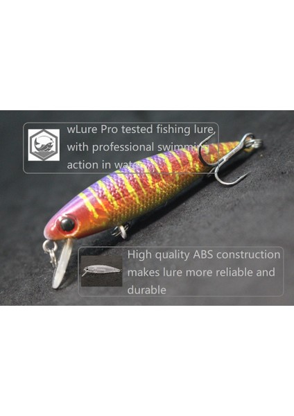 M639X82B Stili Wlure 4.5g 5.9cm Minik Batan Minnow Sazan Balıkçılık Cazibesi Tatlı Su Kullanımı Vahşi Wobble Bronzlaştırıcı ve Kaplama Boyama M639 (Yurt Dışından)