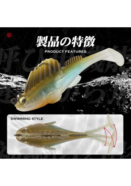 No.7 Tarzı 55MM 7g Hunthouse Yumuşak Cazibesi Yem Balıkçılık Cazibesi Me Ga Bas Karanlık Uyuyan Swimbaits Balıkçılık Pike Cazibesi Bas Shad Balıkçılık Levrek Için (Yurt Dışından) fırsatları