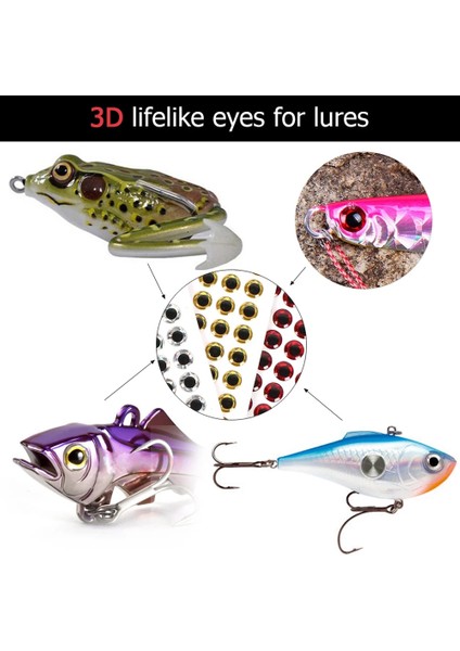 Kırmızı Stil 4mm Lot Balıkçılık Cazibesi Gözler Holograd Simülasyon Fly Fishing Minnow Yapay Balık Dıy Göz Olta Takımı (Yurt Dışından) fırsatları
