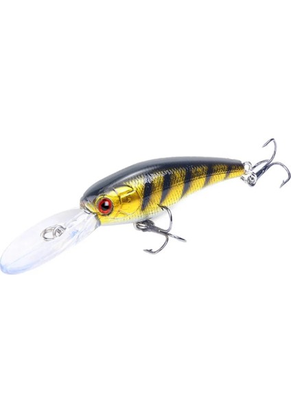 No.6 Tarzı 1 Adet Minnow Balıkçılık Lures Wobbler Crankbaits 9.5cm 7.2g Abs Yapay Sert Yemler Bas Trolling Pesca Sazan Olta Takımı (Yurt Dışından)