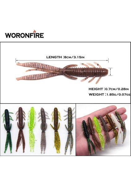 G Tarzı 100MM7 Adet Balıkçılık Yumuşak Cazibesi Bambu Karides 8cmcm Mandarin Balığı Levrek Bass Için Yüksek Li Yumuşak Yemler Iyi Sonuçlara Sahiptir (Yurt Dışından) modelleri