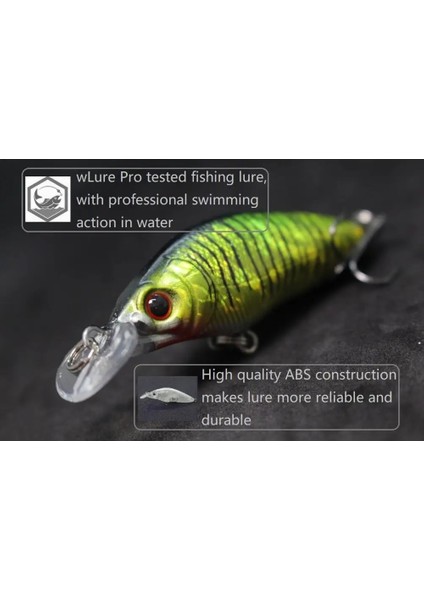 M583X61 Stili Wlure 8.1cm 7.1g Geniş Yüzme Eylem Kısa Gövde #6 Kanca Böcek Yemi Tatlı Su 3D Sert Gözler Crankbait Cazibesi Balıkçılık M583 (Yurt Dışından)