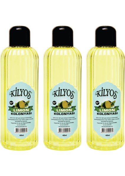 Limon Kolonyası 400 ml x 3 Adet