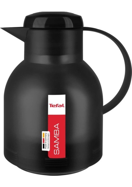 Bpa Free Samba Termos Siyah 1l 1 L Siyah Içecek Kamp Paslanmaz Çelik 12 Saat Isı Yalıtımı