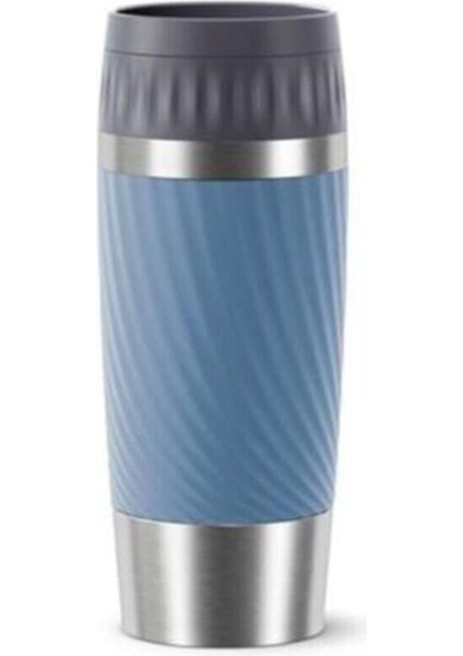 Kamp N20118 Travel Mug Easy Twist Termos 0,36 L Mavi Isı Yalıtımı 6 Saat 350-450 ml Mavi Içecek Pas