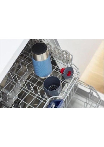 Kamp N20118 Travel Mug Easy Twist Termos 0,36 L Mavi Isı Yalıtımı 6 Saat 350-450 ml Mavi Içecek Pas