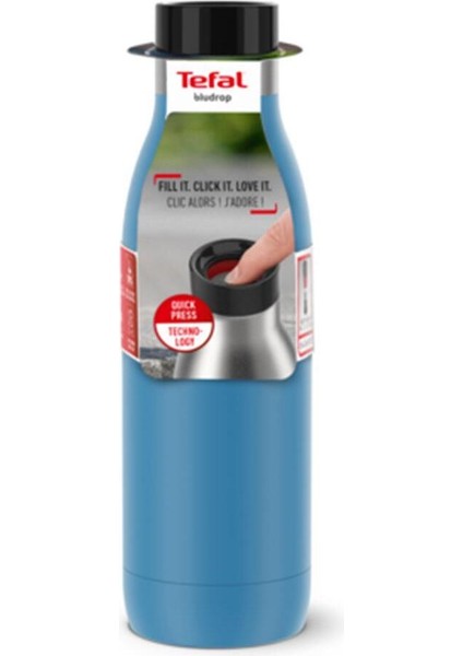 Mavi Bludrop Mavi Termos Şişe - 0.5 L Paslanmaz Çelik 0,50 L
