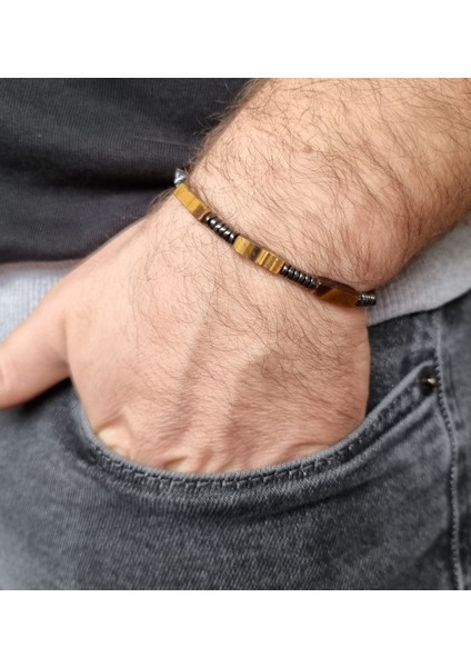 Hematit ve Kaplangözü Doğaltaş Bileklik