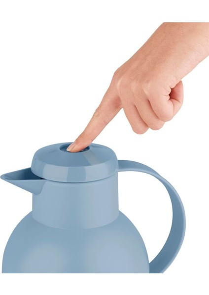 Içecek Samba Powder Termos Mavi 1l Mavi Kamp 1 L Isı Yalıtımı 12 Saat Paslanmaz Çelik Bpa Free
