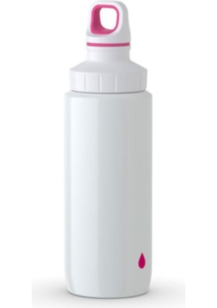 Beyaz DRINK2GO Matara Beyaz-Pembe 0,6 L