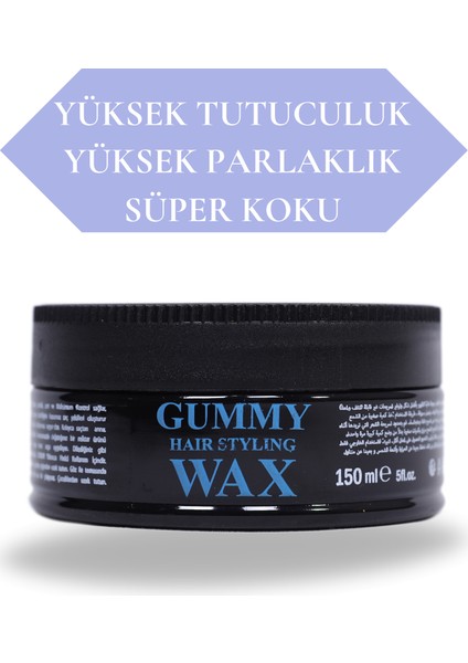 Profesyonel Saç Şekillendirici Wax Güçlü Tutunma - 150 ml