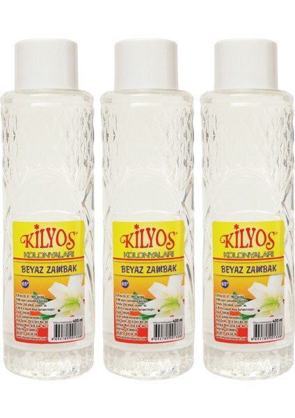 Beyaz Zambak Kolonyası 400 ml x 3 Adet