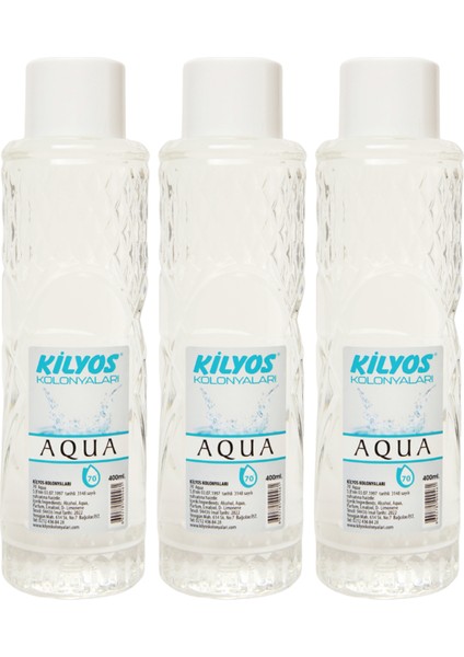 Aqua  Kolonyası 400 ml x 3 Adet