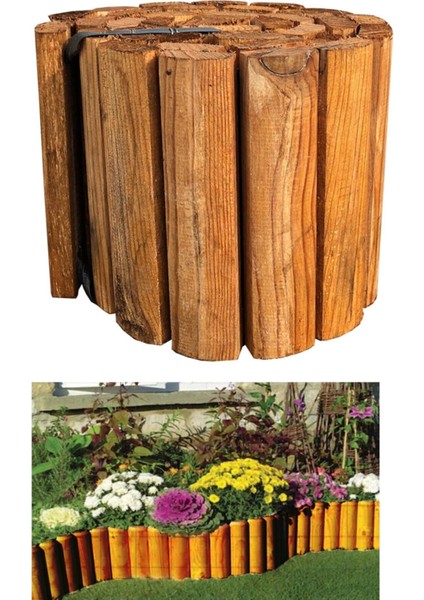 Tekno Trust Ahşap Ahşap Bahçe Çiti Bahçe Bordür 20X150 cm 150 cm