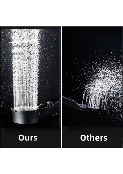 Tekno Trust Plastik Turbo Fan Pervaneli 5 Fonksiyonlu Siyah Duş Başlığı El Duşu Duş Başlığı indirimleri