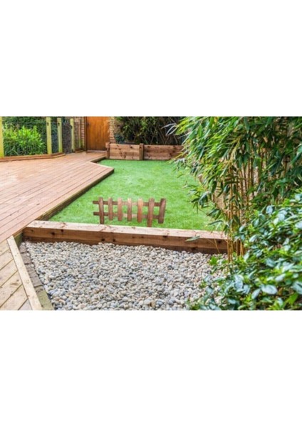 Tekno Trust Ahşap Ahşap Bahçe Çiti Küçük Boy Çit 60X25/40CM 60 x 40 fiyatları