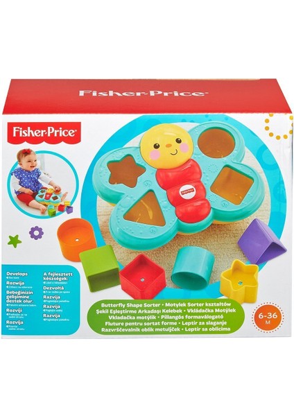 CDC22 Fisher-Price® Şekil Eşleştirme Arkadaşı Kelebek / Sıralama ve Şekil Ayırma Oyuncakları