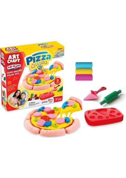 Fen Toys 03572 Dede, Pizza Seti Oyun Hamuru 150 gr / +3 Yaş