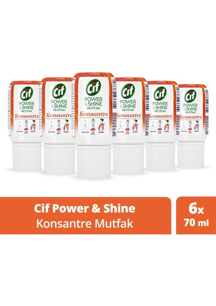 Power & Shine Konsantre Mutfak 70 ml x 6 Adet
