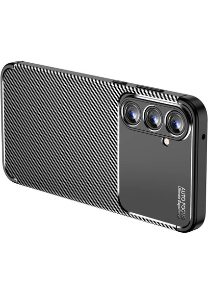 Samsung Galaxy A55 Kılıf Karbon Desenli Lux Negro Silikon