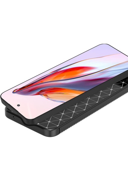 Samsung Galaxy A55 Kılıf Karbon Desenli Lux Negro Silikon