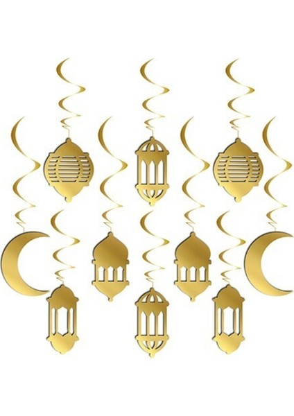 Çok Renkli Hoşgeldin Ramazan Gold Yazı Ledli 11 Ayın Sultanı Ramazan Bayramı Oda Süsleme Seti