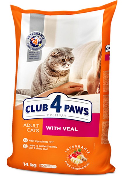 CLUB4PAWS Premium Dana Etli Yetişkin Kedi Maması 14 kg 276097