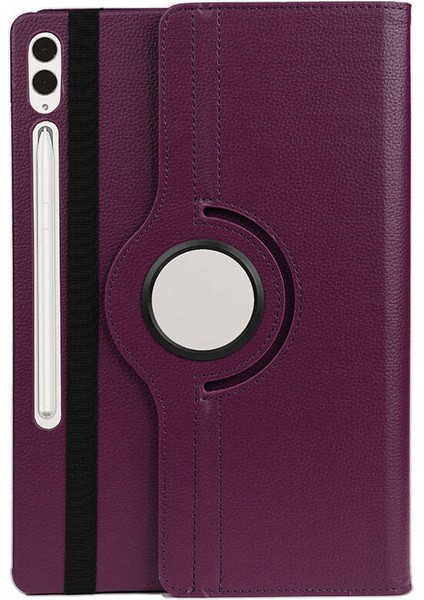 Samsung Galaxy Tab S9 Fe Plus X610 Kılıf Dönerli Standlı Kapaklı Suni Deri Kılıf