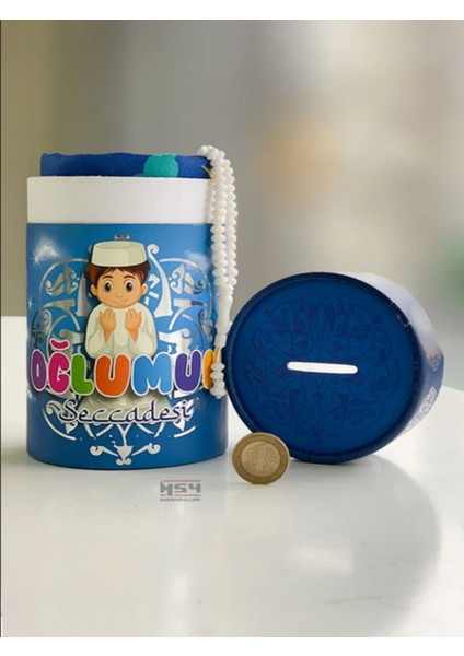 Tekno Trust Pamuk Çocuk Namaz Eğitim Seccade Seti- Oğlumun Seccadesi Fener Desen Mavi 45X90 cm Cocukseccadeseti fırsatları