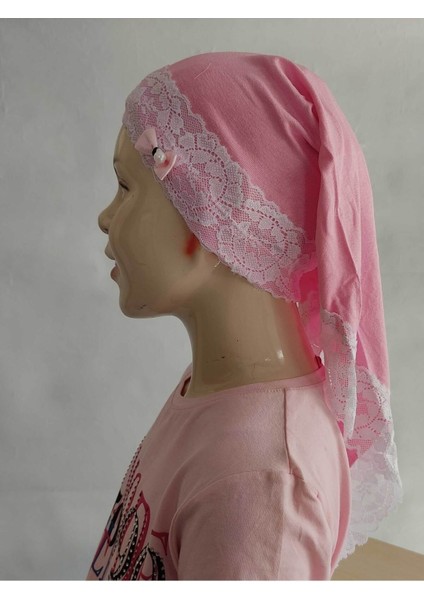 Tekno Trust Dot Çocuk Seccadesi Seccade Seti Pratik Bone Tesbih Namazlık Seti Pembe Balonlu Polyester Düz Saçak