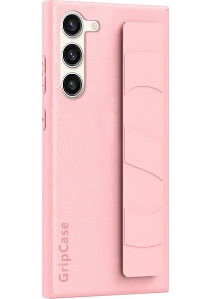 Samsung Galaxy S24 Uyumlu Premium Case Parmak Askılı Telefon Kılıfı Pembe